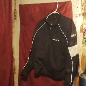 Fields sheer black motorcycle jacket sizeXL
